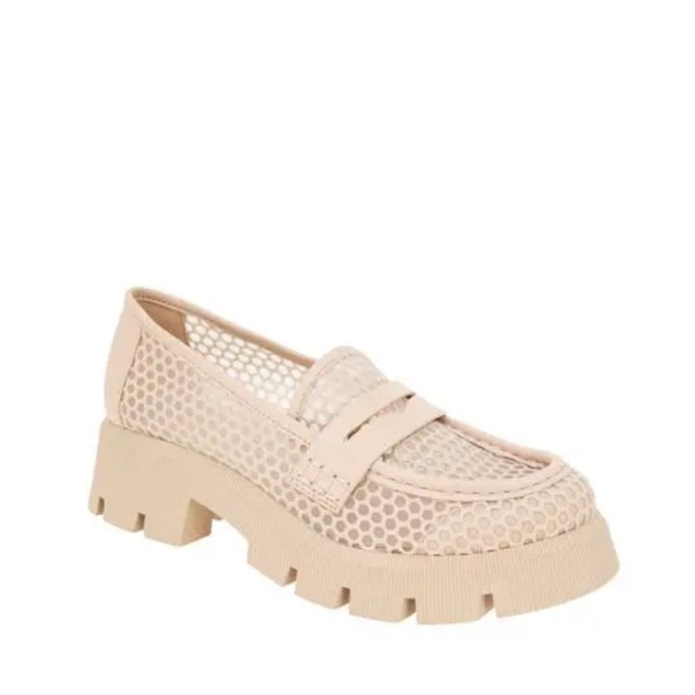 BCBG Rama Platform Penny Loafer - Frappe-Beige size 8- like New condition